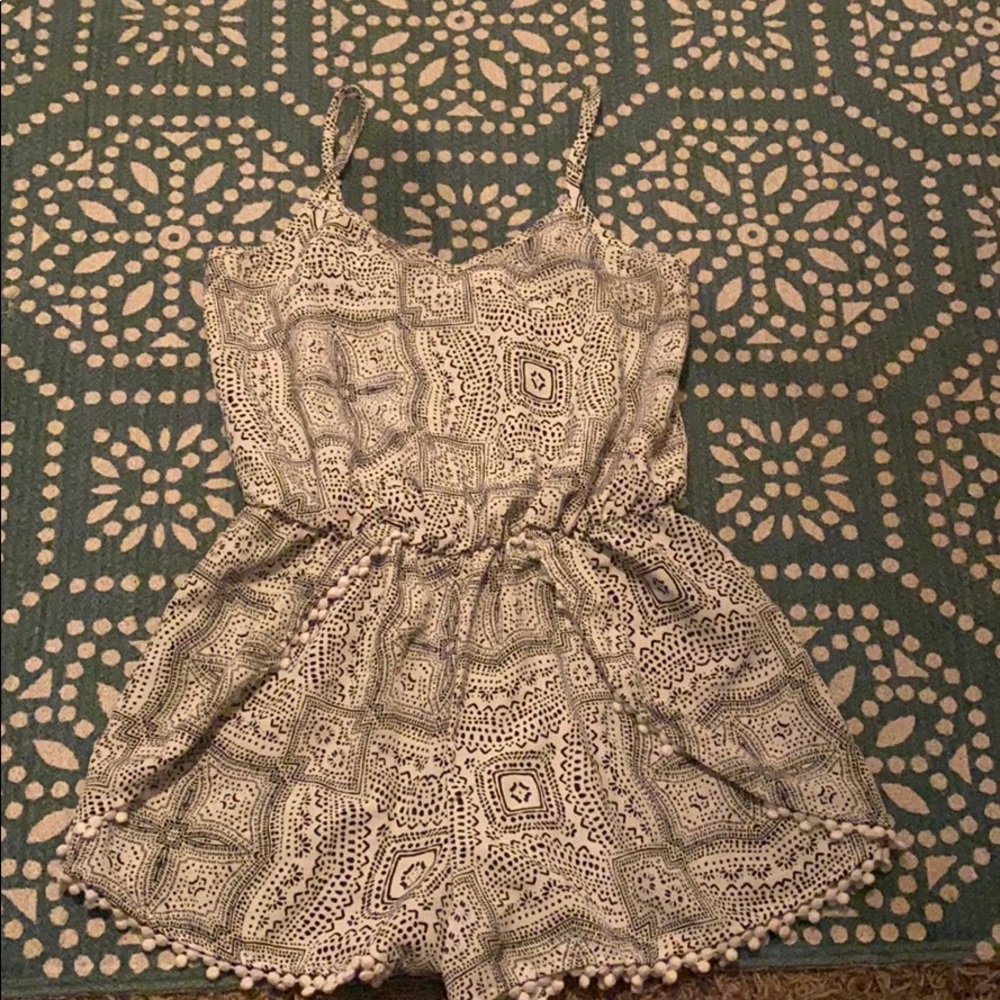 Small black and white Target romper